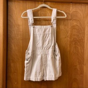 White Short Overalls